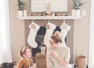How to Make Your New Home Kid-Friendly??? A mother and daughter having a tea-party on the floor