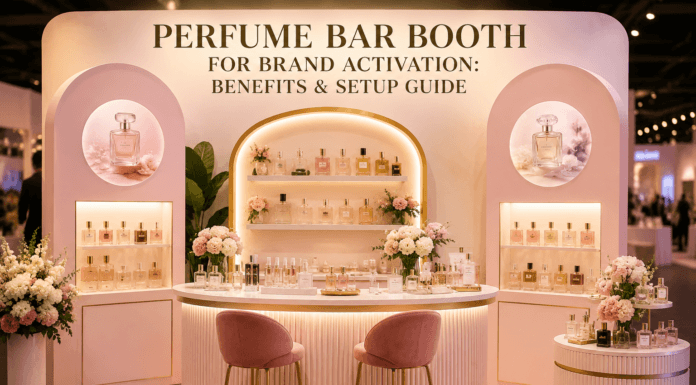 Perfume Bar Booth for Brand Activation: Benefits & Setup Guide Perfume bar for Brand activation Melbourne