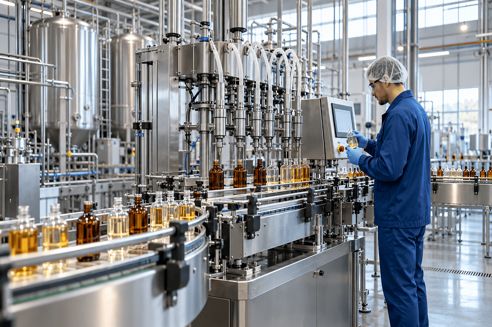 Modern liquid filling machine Modern liquid filling machine